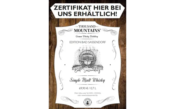 Single Malt Whisky aus Bad Sassendorf