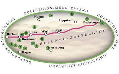 Eine Region mit einer so vielfältigen Landschaft wie die Hellweg-Region bietet ideale Voraussetzungen für eine Vielzahl von Golfplätzen mit ganz unterschiedlichem Charakter. So ist es nicht weiter verwunderlich, dass es hier heute fast 20 überaus vielfältige und abwechselungsreiche Golfanlagen gibt.
