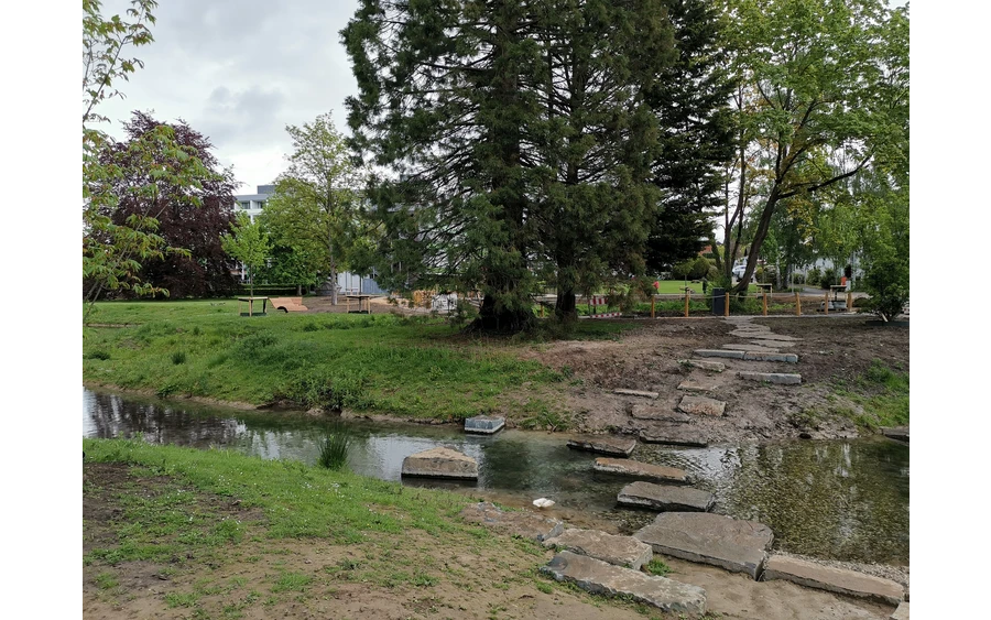 Pfad über die Rosenau im Kurpark Bad Sassendorf