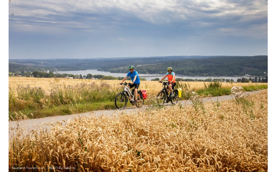 Radfahrer Felder Möhnesee