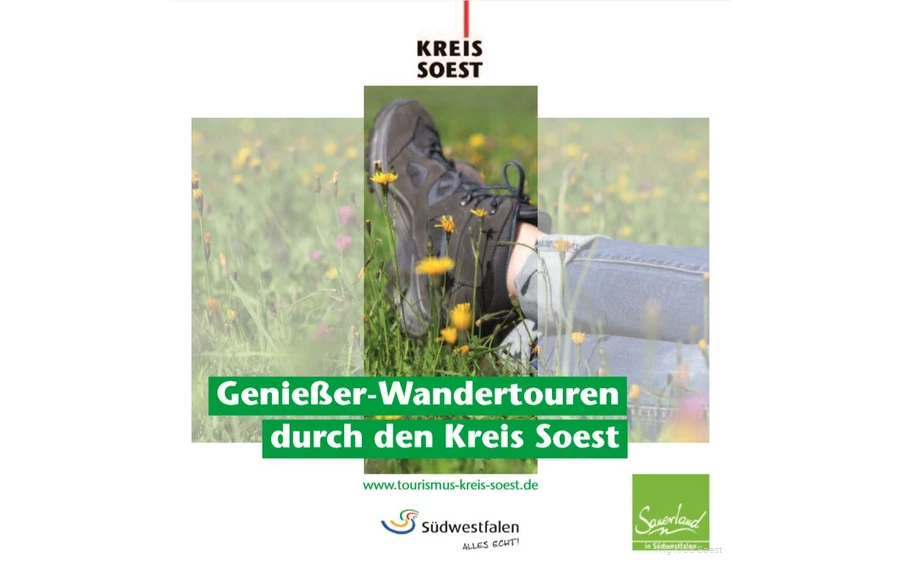 In den Städten und Gemeinden im Kreis Soest gibt es viel zu entdecken. Im Booklet "Genießer-Wanderungen durch den Kreis Soest" finden Sie eine Auswahl an Wandertourentipps.