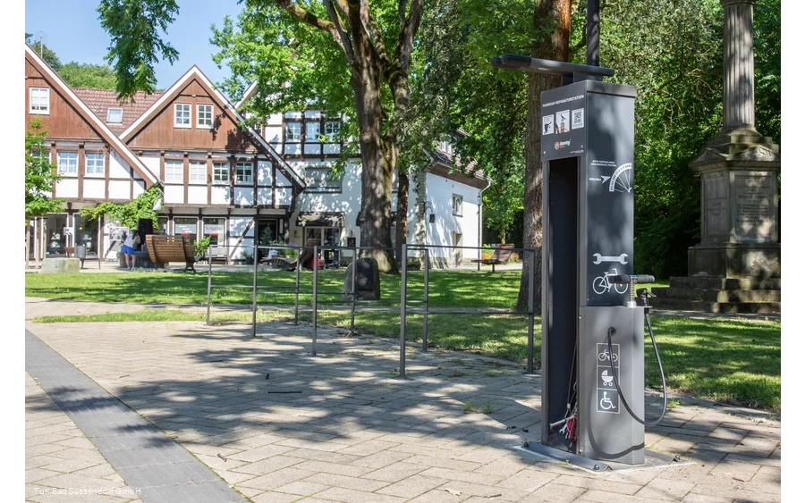 Fahrradreparaturstation am Karl-Volke-Platz Bad Sassendorf