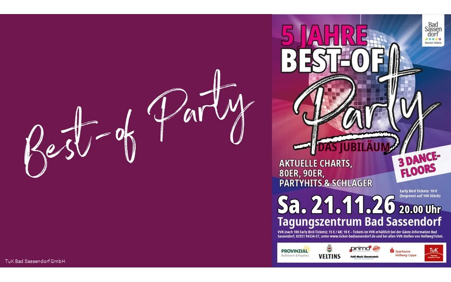 Best of-Party 2026 im TuK Bad Sassendorf
