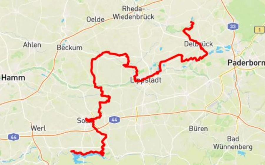 wasser wege winkel radroute bad sassendorf