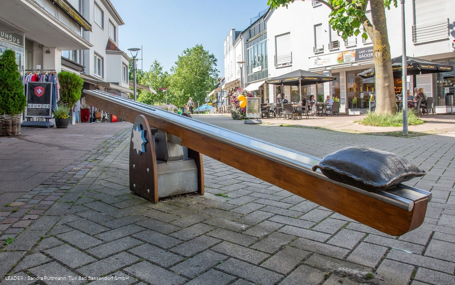 Salzwaage in der Fußgängerzone Bad Sassendorf