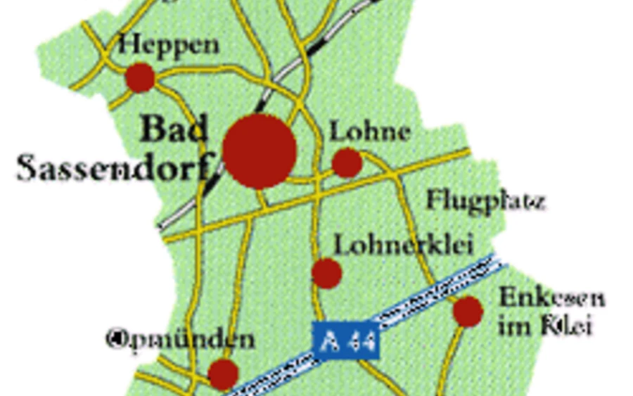 Lage der Ortsteile
