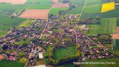 Weslarn aus der Vogelperspektive