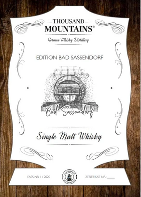 Bild vom Zertifikat Whisky