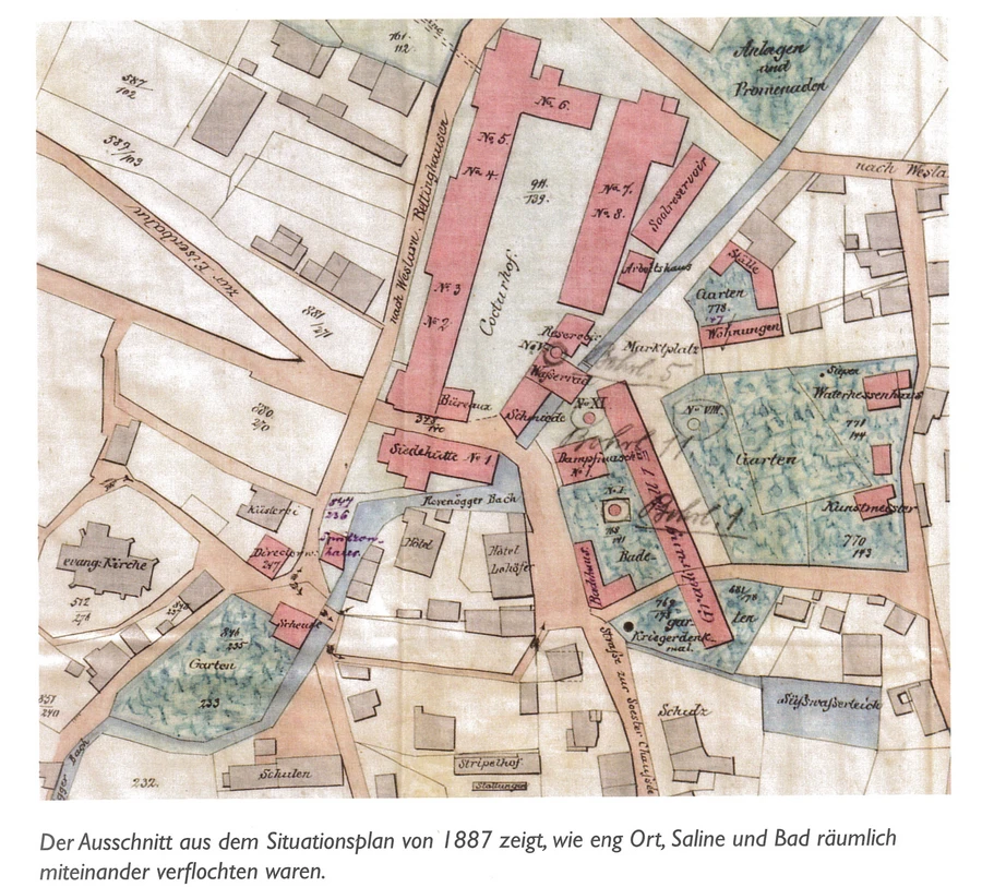 Salzindustrie in Bad Sassendorf - Situationsplan Sassendorfer Salzwerk