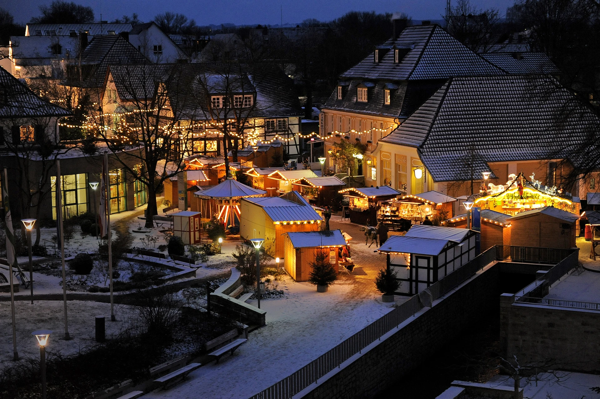 Weihnachtsdorf Bad Sassendorf - Draufsicht