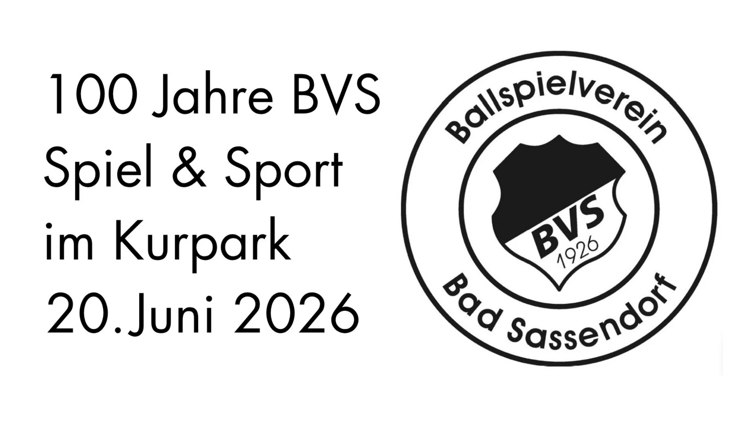 100 Jahre BVS - Sport und Spiel im Kurpark Bad Sassendorf