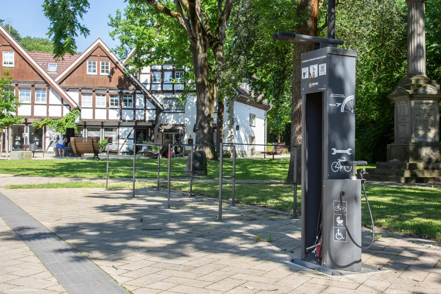 Fahrradreparaturstation am Karl-Volke-Platz Bad Sassendorf