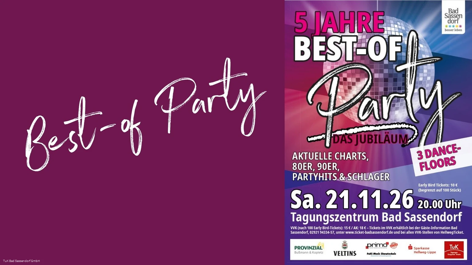 Best of-Party 2026 im TuK Bad Sassendorf Best of-Party 2026 im TuK Bad Sassendorf