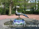 Mosaikpfau-Skulptur im Kurpark Bad Sassendorf