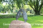 Ziegenböckchen-Skulptur im Kurpark Bad Sassendorf