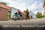 Radfahren rund um Bad Sassendorf - Radfahrer auf dem Hof Haulle