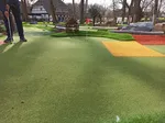 Weiter geht das Mikroabenteuer Adventuregolf im Kurpark Bad Sassendorf durch die bunten Felder im Kreis Soest.