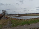 Hier mal ein Blick vom neuen Aussichtsturm im Naturschutzgebiet Woeste mit Blick über die verschiedenen Wasserflächen, die Heimat verschiedener Pflanzen und Tiere sind.