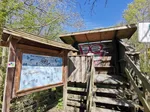 Die Vogelbeobachtungsplattform am Klärteich.
